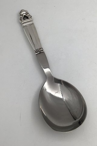 Georg Jensen Sterling Silver / Steel Serving Spoon No. 122B