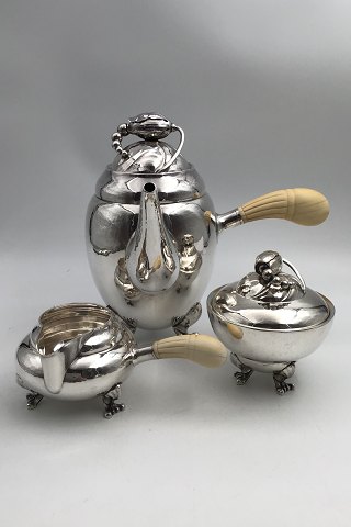 Georg Jensen Sterling Silver Blossom Coffee Set No. 2 (1925-1933)