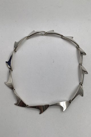 Bent Knudsen Sterling Silver Necklace Shark fin