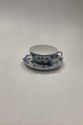 Royal Copenhagen Blue Fluted Full Lace Tea Cup and saucer No 1130