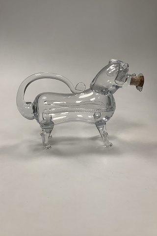 Holmegaard Bottle formed as a Dog