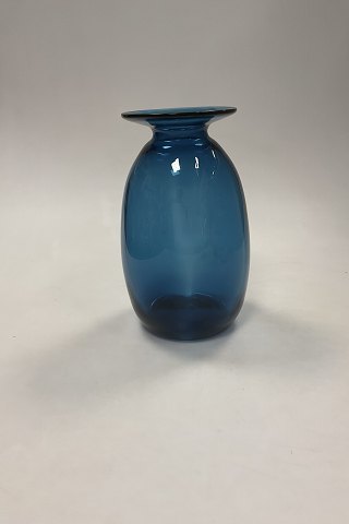 Holmegaard Capri Vase i Blue Glass