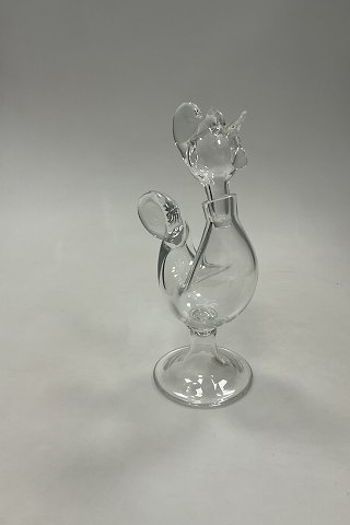 Holmegaard Glass Carafe formed as a Rooster