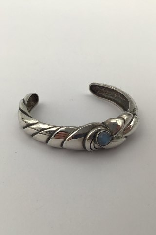 Georg Jensen Sterling Sølv Armring No. 360 Moonstone Ole Kortzau