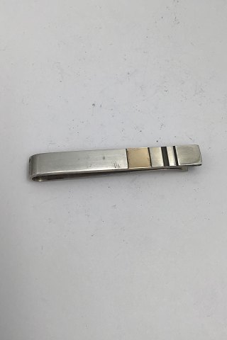 Georg Jensen Sterling Silver Tie Clip No. 152A (w 18K Gold)