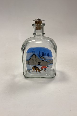 Holmegaard Harald Wiberg Elf and Dog Schnapps Bottle