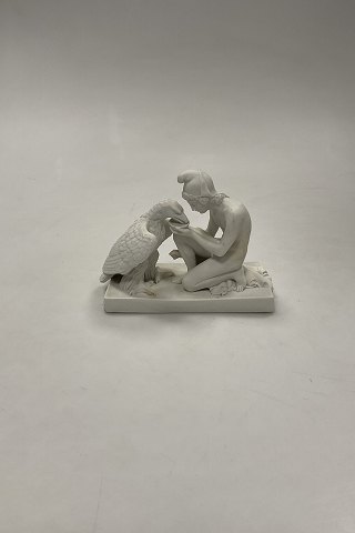 Royal Copenhagen Thorvaldsen Ganymedes with Juipiters Eagle figurine No 32
