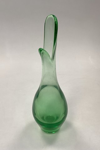 Holmegaard Duckling / Beak Vase of grass green glas
