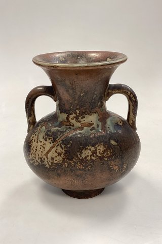 Royal Copenhagen Stoneware Vase with Two Handles No. 3220 by Bode Willumsen