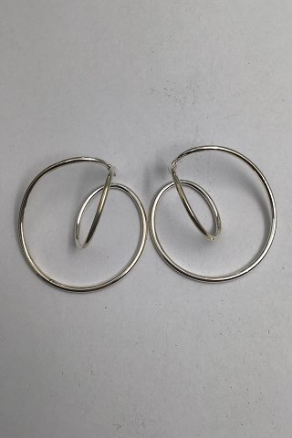 Georg Jensen Sterling Silver Earrings No. 554C Alliance Allan Scharff