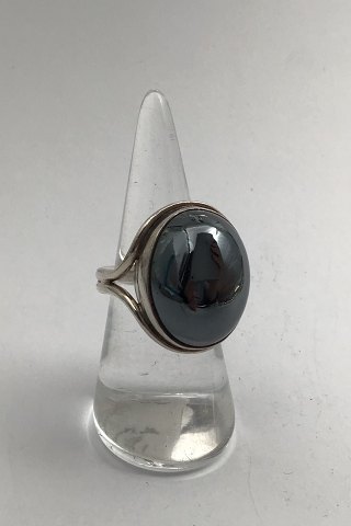 Hans Hansen Sterling Silver Ring (Hematite)