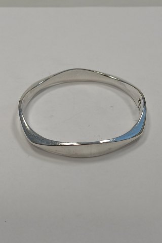 Brdr. Bjerring Square shaped Armring Bangle in Sterling Silver