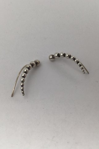 Georg Jensen Sterling Silver Earrings Moonlight Grapes
