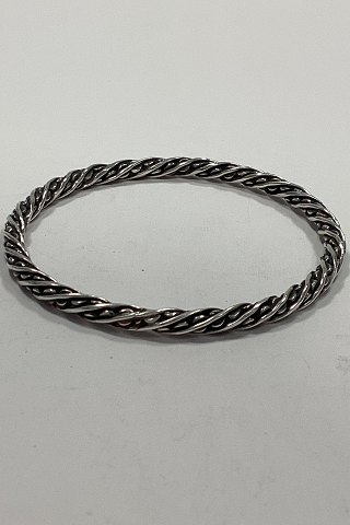 Modern Armring Bangle in Silver