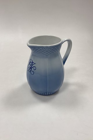 Bing and Grondahl Blue Tone Hotel with Logo Small Milk Pitcher No. 814
