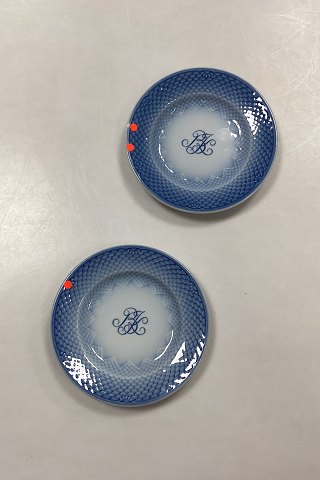 Bing and Grondahl Blue Tone Hotel with Logo Small Side Plate  No. 700/1002 - CHIPPED