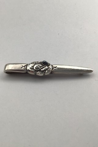 Georg Jensen Sterling Silver Tie Pin No. 201 Hematite