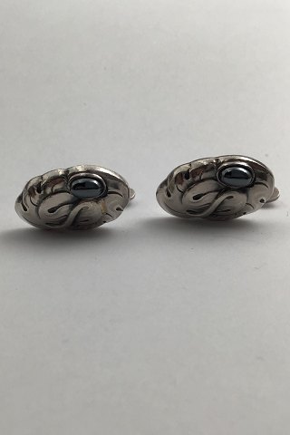 Georg Jensen Sterling Silver Cuff Links No. 10 Hematite