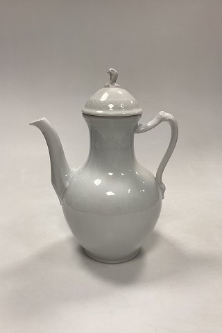 Royal Copenhagen Josephine, White Curved Coffee Pot No. 128