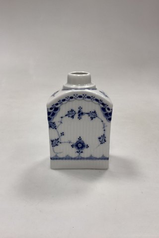 Royal Copenhagen Blue Fluted Half Lace Tea Caddy without Lid No. 679