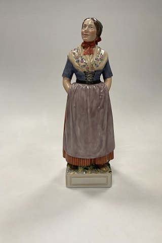 Royal Copenhagen Overglaze Figurine Woman in Folk Dress Faro Islands No. 12221