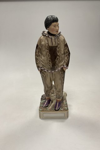 Royal Copenhagen Overglaze Figurine of Greenlandic Man No. 12225