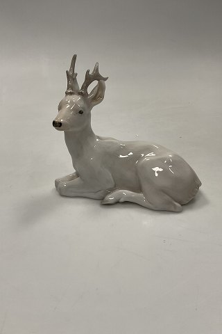 Royal Copenhagen White Stag Figurine No. 756