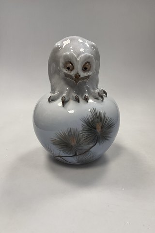 Royal Copenhagen Owl Figurine on Ball No. 1303 / 1101