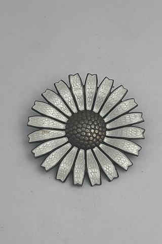A. Michelsen Gilt Sterling Silver Marguerit (Daisy) Brooch (Guilloche)