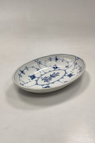 Bing and Grondahl Blue Fluted / Blue Fluted Oval Dish with Logo No. 2077
