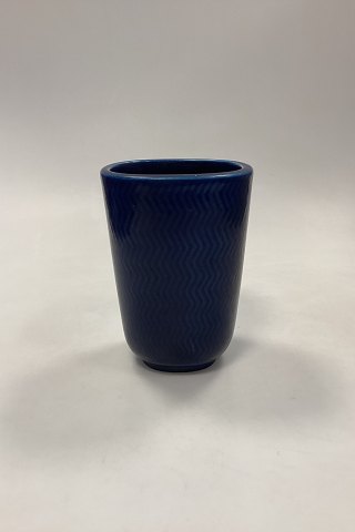Aluminia Blue Marselis Vase by Nils Thorsson No. 2645