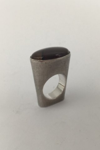 Jytte Kløve Sterling Silver Cocktail Ring (Agate)