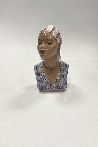 Dahl Jensen Figurine No. 1211 - Bust of African Woman