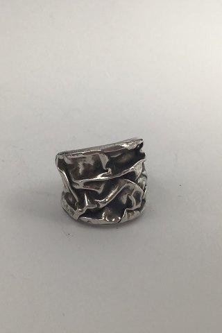 Jacob Hull Silverplated Metal Ring