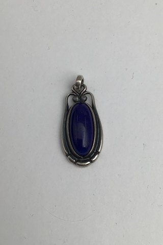 Georg Jensen 2009 Sterling Silver Annual Pendant Lapis Lazuli