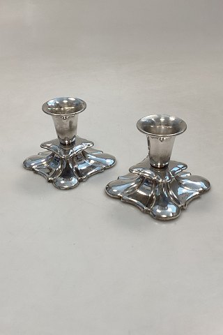 Pair of Silver Plated Candlesticks