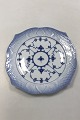 Royal Copenhagen Blue Fluted Plain Fish Plate with Blue Fish Border 1/3002