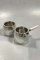 Georg Jensen Magnus Stephensen Sterling Silver Creamer and Sugar Bowl No 1022